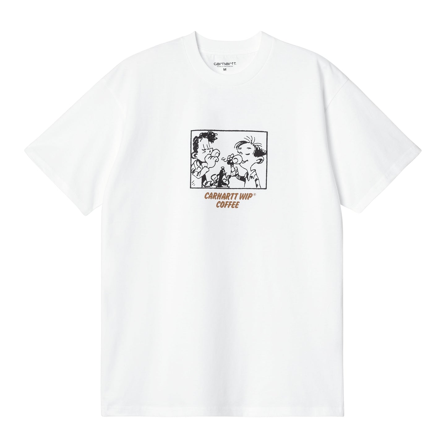 Carhartt-WIP-S/S-Coffee T-S-white