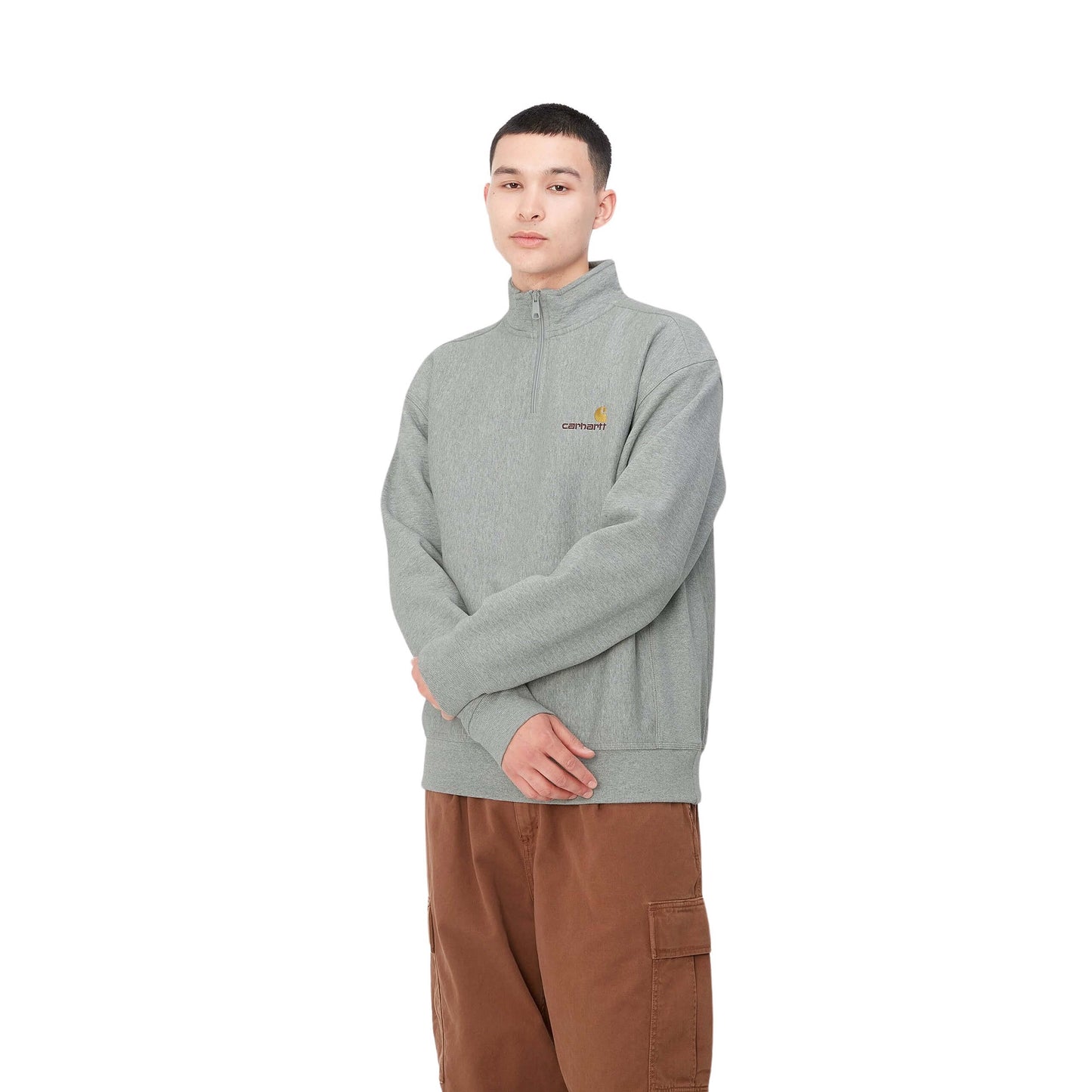 Carhartt WIP Half Zip American Script Sweatshirt