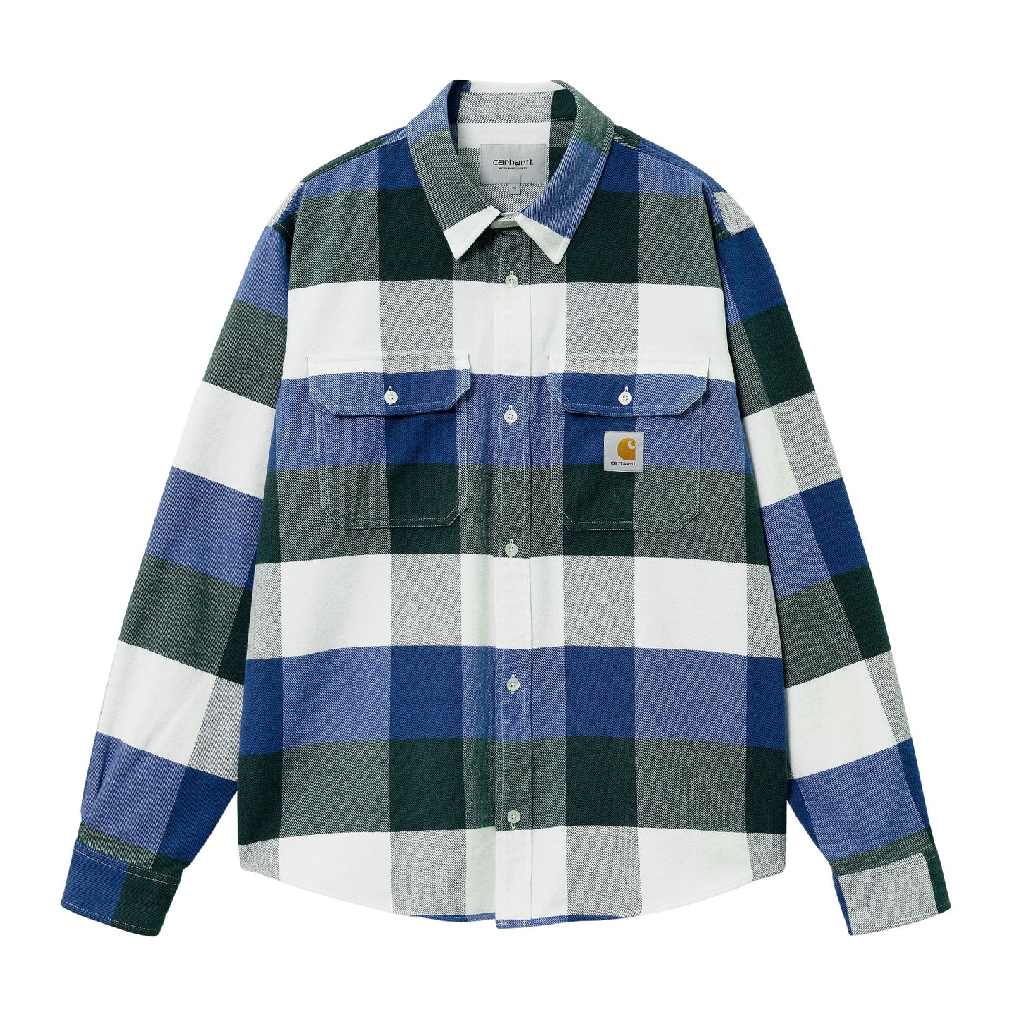 Carhartt WIP L/S Lyman Shirt-lyman-check-discovery-green
