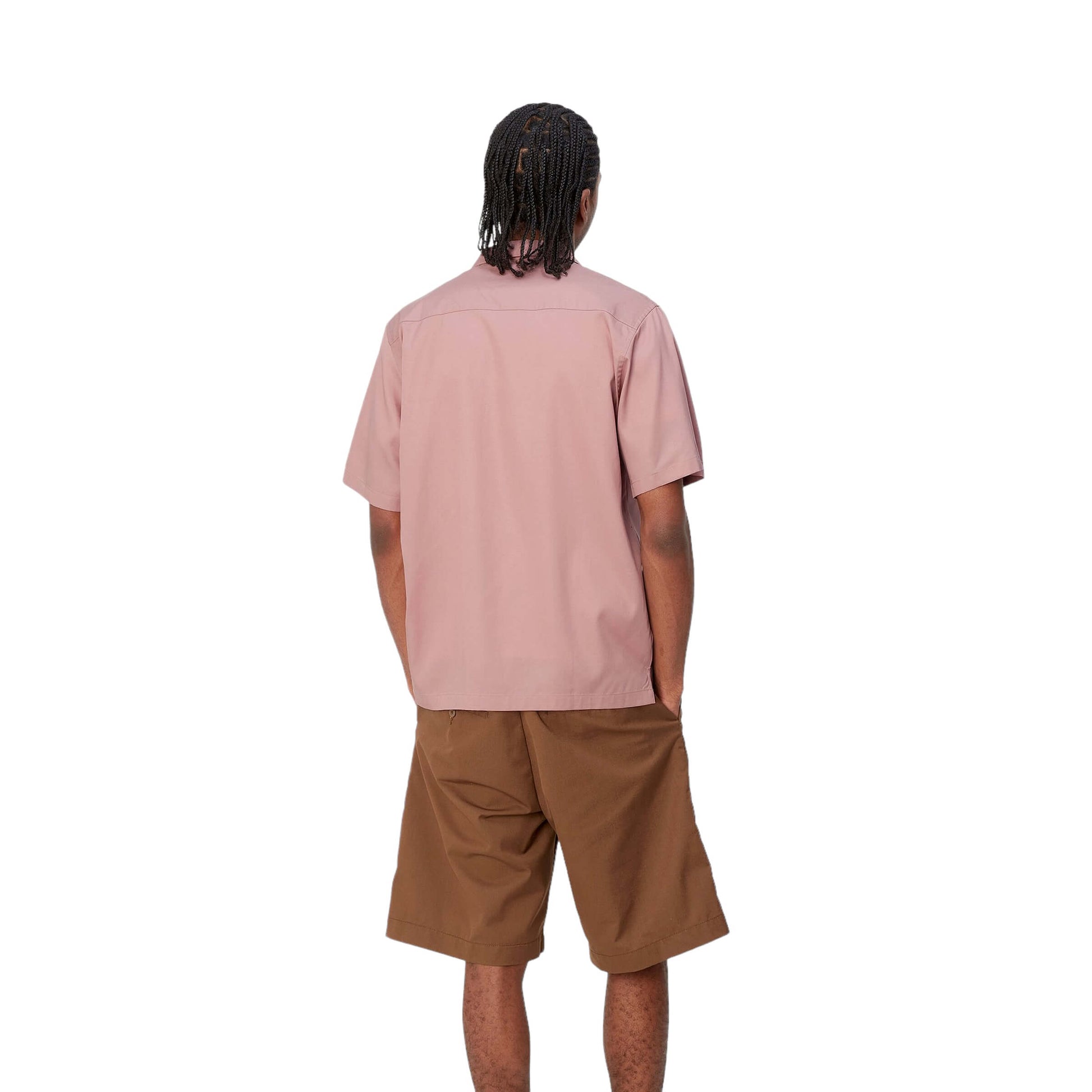 Carhartt WIP S/S Delray Shirt-glassy-pink-black