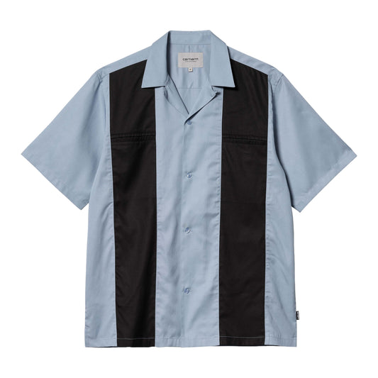 Carhartt WIP S/S Durango Shirt-frosted-blue-black