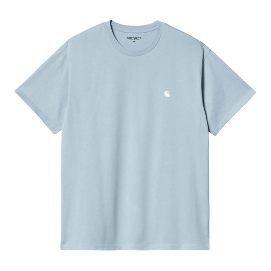 Carhartt WIP S/S Madison T-Shirt-frosted-blue-white
