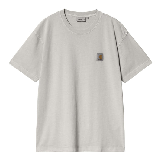 Carhartt WIP S/S Nelson T-Shirt-sonic-silver-garment-dyed