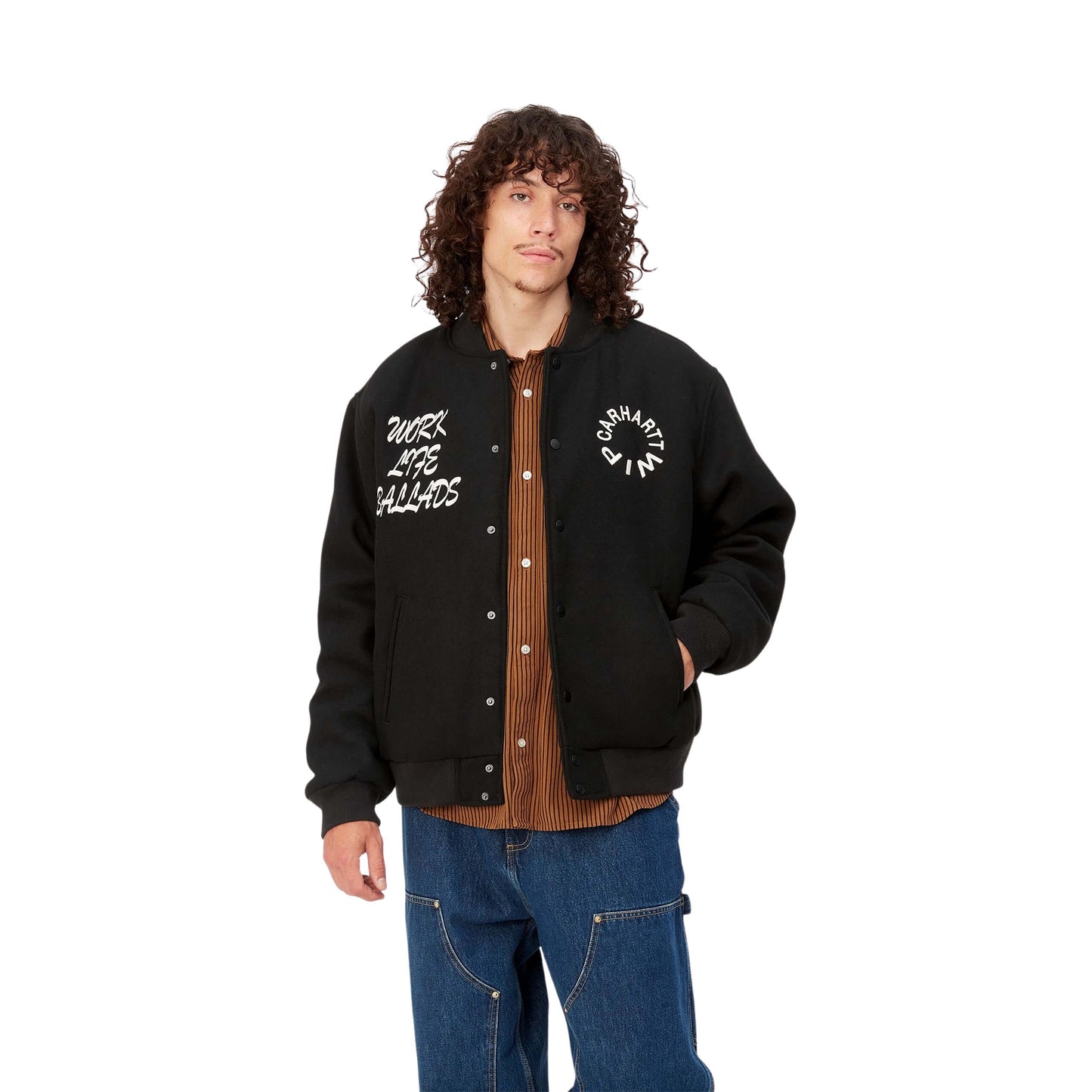 Carhartt WIP Work Varsity Bomber-black