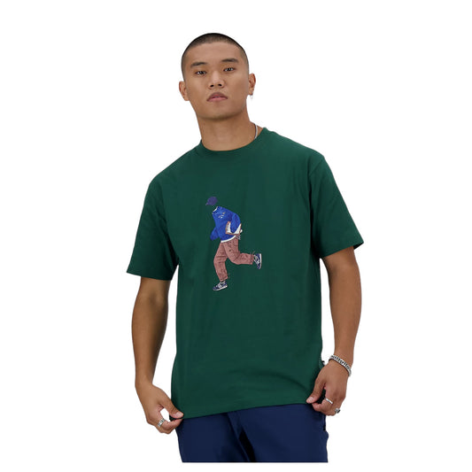 New Balance Athletics Basketball T-Shirt Nightwatch Green