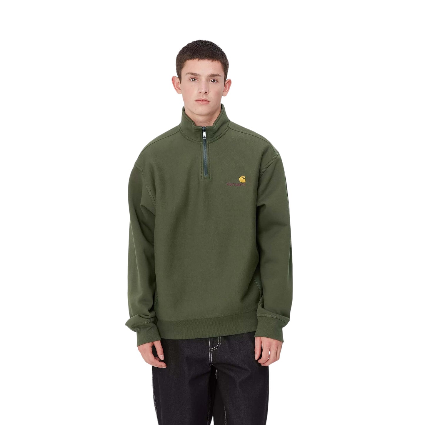 Carhartt WIP Half Zip American Script Sweatshirt