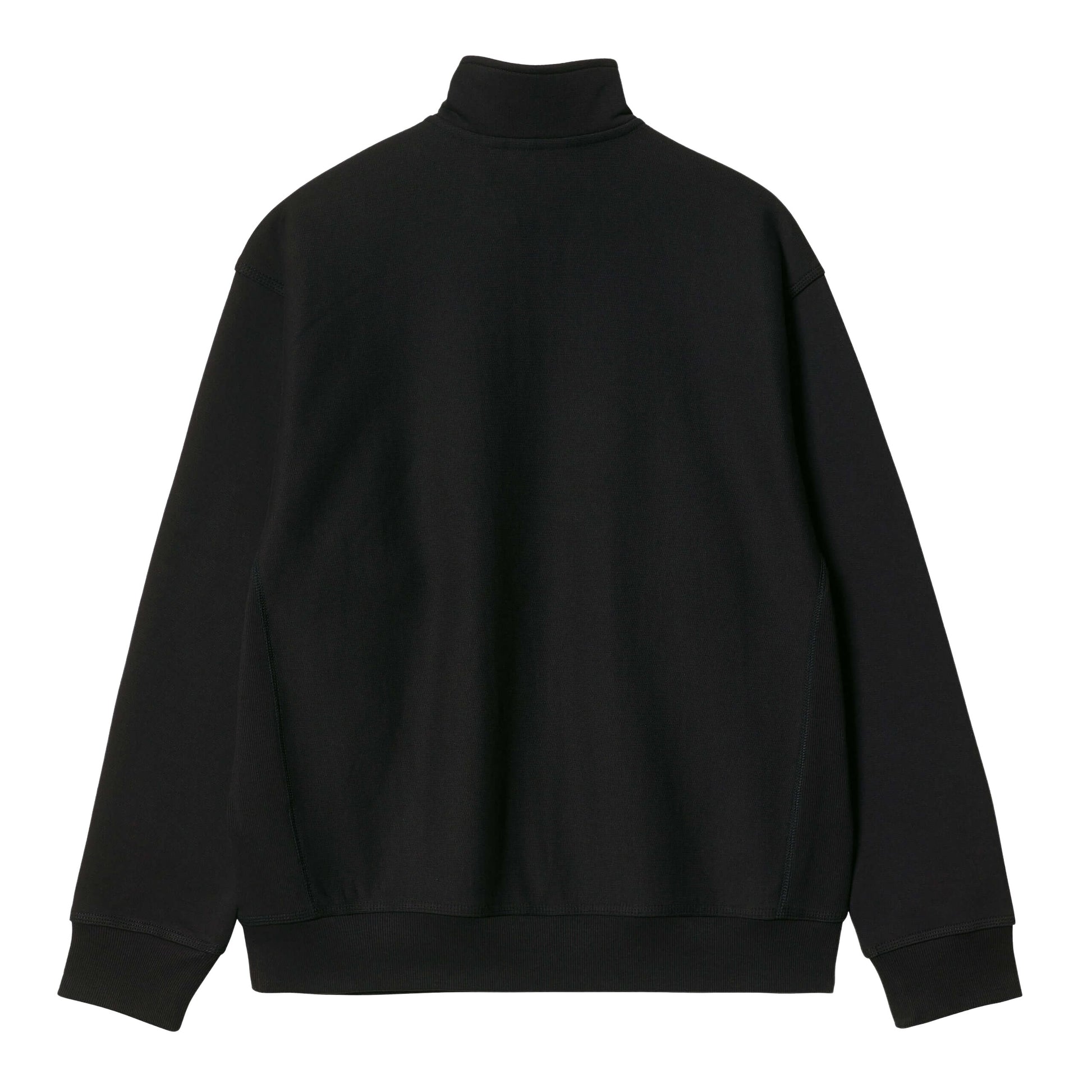 Carhartt WIP Half Zip American Script Sweatshirt-Black