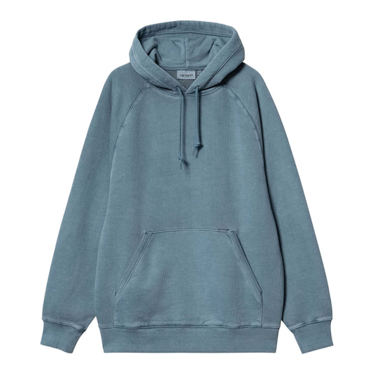 Carhartt WIP Hooded Taos Sweat Vancouver Blue-Garment-Dyed