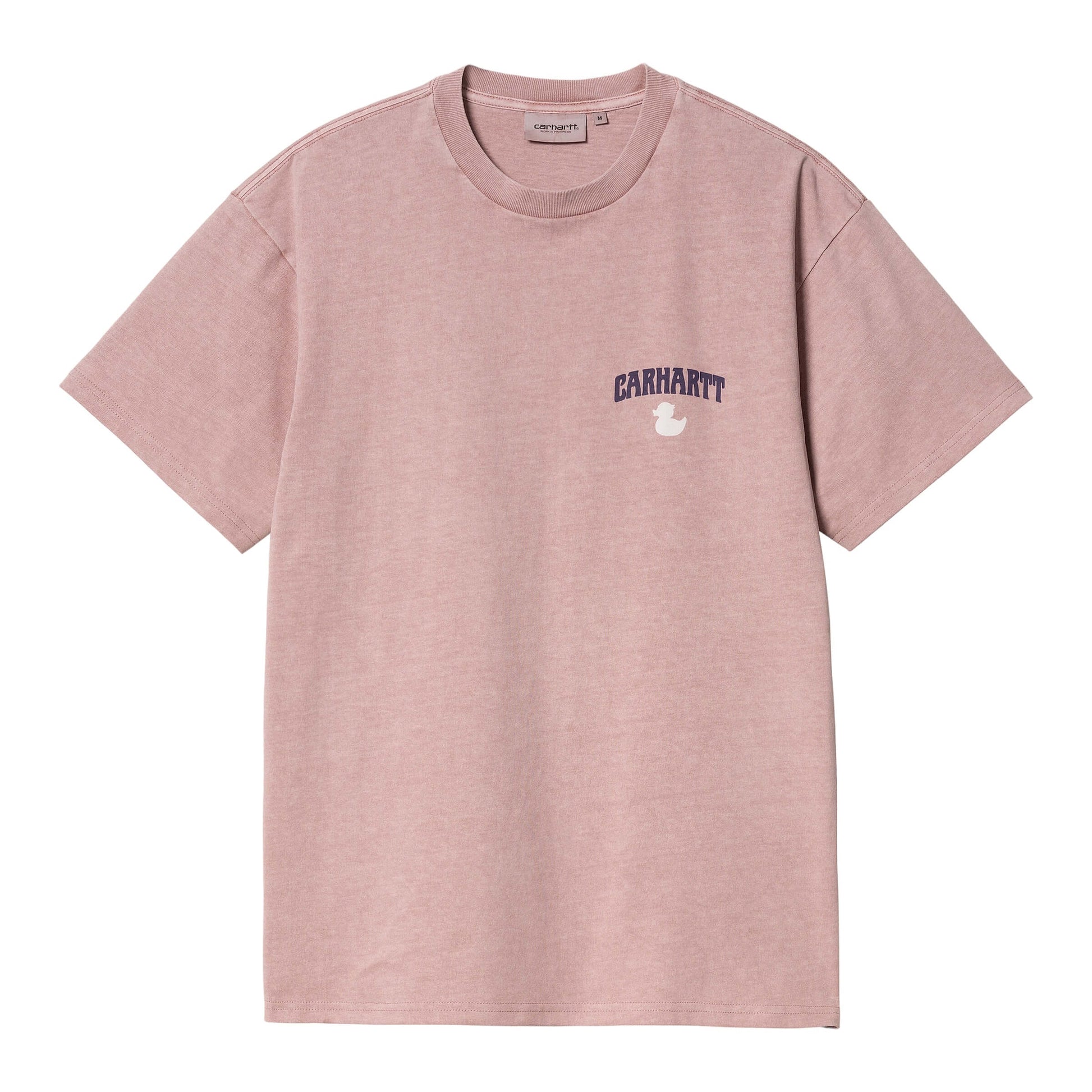 Carhartt WIP S/S duckin-t-shirt-glassy-pink-garment-dyed