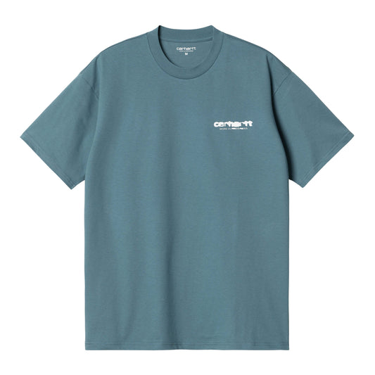 Carhartt WIP S/S Ink Bleed T-Shirt-vancouver-blue-white