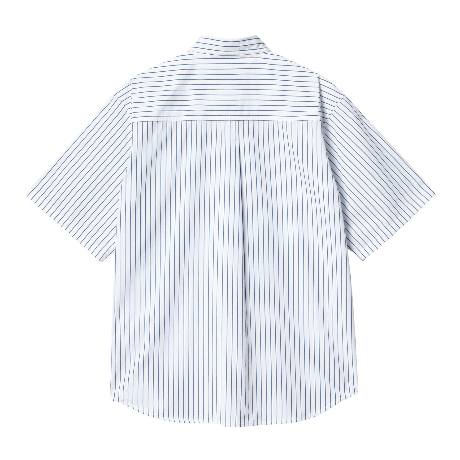 Carhartt WIP S/S Linus Shirt-linus-stripe-bleach-white