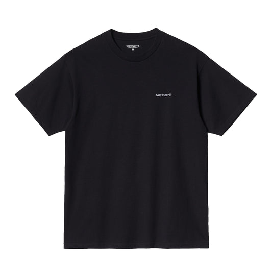 Carhartt WIP S/S Script Embroidery T-Shirt Black White